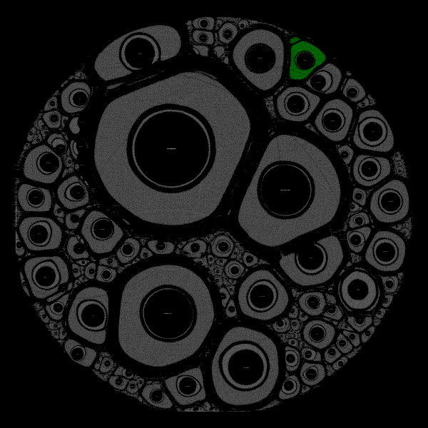 The previous network but coloured to show GDS’s ego network. Full size (10240x10240).